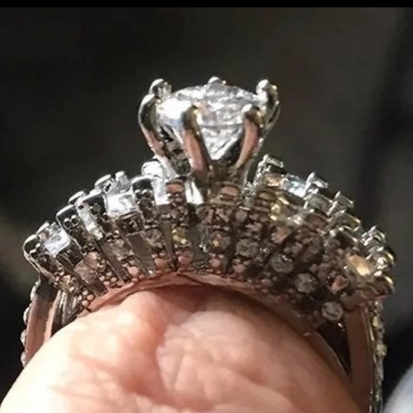 12.0 Ct Moisennite Wedding Set - Picture 2 of 5